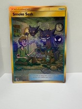 Custom inspired SMOKE SESH GENGAR SCOOBY  Holo Card Fan Made NON-TCG UNOFFICIAL picture