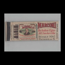 1930s Matchbook Cover Diamond Quality Marconi Cigars Italian Cigars picture