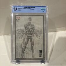 Might Captain Marvel 1 Ross Sketch Variant Cbcs 9.4 picture