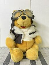 Disney Pilot Pooh, 14 In. Plush Vintage Aviator with Goggles picture