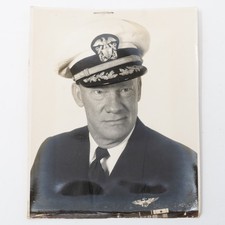 WWII US Naval Aviator Photograph Officer Vintage Original Portrait picture