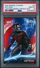 2025 Topps Chrome Marvel Studies Ant-Man Captain America Ref /76 - PSA 10 POP 1 picture