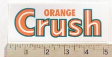 Vintage Orange Crush soda pop sticker decal picture