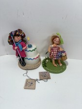 2 Vintage Annalee Dolls Little Mae Flower Doll, 15th Anniversary Doll picture