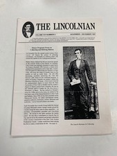 KP214) The Lincolnian November 1997 Abraham Lincoln Collecting Mystique picture