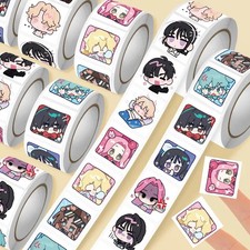 500PCS Roll Alien Stage Cute Q Version Mizi Sua Till Ivan Hyuna Luka Sticker picture