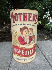 Vintage Mother's Crushed Oats Cardboard Container....Quaker Oats Co. picture