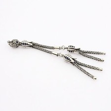 Tulip big metal with sapphire tassel 925 silver  Prayer Beads  Misbaha  710138 picture