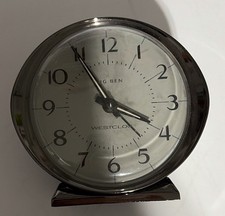 Westclox Big Ben Brushed Chrome Alarm Clock - Glow In The Dark Hands picture