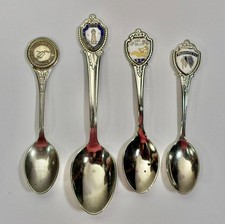 Vintage Souvenir Spoons Lot 4 East Coast Vacation Martha's Vineyard Hilton Head picture