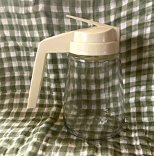 Vintage Gemco Ivory Top glass syrup dispenser used used in great condition picture