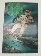 Vintage 3D Space Walk Astronaut Postcard Plastichrome NASA Space Exploration picture