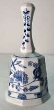 Vintage Porcelain Bell Blue Onion  by Mann, Seymour China Dinner Bell picture