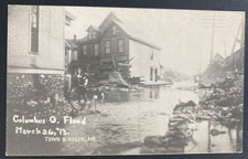 Mint USA Real Picture Postcard Columbus Ohio Flood 1913 Town & Rodgers Aver picture