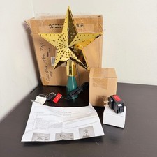 Mr. Christmas Gold Star Kaleidoscope Lighting Effect Tree Topper NEW picture