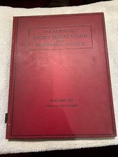 MACHINIST HmeB TOOL LATHE MILL Vintage Practical Sheet Metal Work Book Williams picture