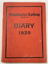 1920 Woodward and Lothrop Diary Washington DC Department Store Antique Book VTG picture