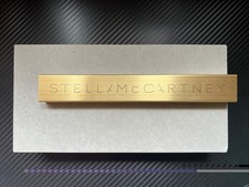 Stella McCartney Gold Metal Display Plaque Sign Boutique Collectible Italy picture