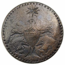 1789 Washington Inaugural Button, Eagle and Star, Cobb-17, DeWitt 1789-3c picture