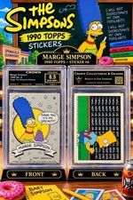 Topps 1990 The Simpsons Stickers #6 Marge Simpson Sticker Card Matt Groening picture