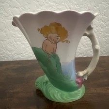 Vintage Shelley England Hilda Cowham Mermaid Cream Jug R.D. 724421 Nursery Ware picture