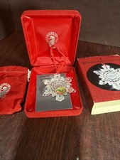 Waterford Crystal 1998 Snow Crystal Christmas Ornament 4th Edition In Box picture