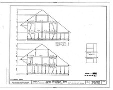 Photo:Bethania NC Jones Livestock Barn 1900s HABS architectural drawing picture