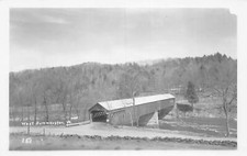 J75/ West Dummerston Vermont RPPC Postcard c1950s Covered Bridge 192 picture