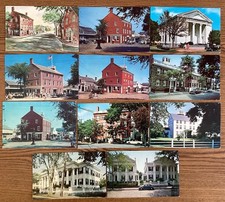 Vintage Nantucket MA  Postcards Pacific Club, J C House, Atheneum, more – 11 Lot picture