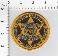 YAVAPAI COUNTY DEPUTY SHERIFF'S OFFICE ^ ARIZONA CIRCLE SHAPE POLICE PATCH picture