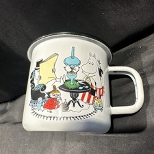 WOW SHIPS FREE HTF Rare Muurla Moomin Family At Home Enamel Mug Great Condition picture