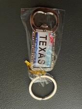 Lamatar1 Texas Bottle Opener Souvenir Keycahin with Texas License Plate Design picture