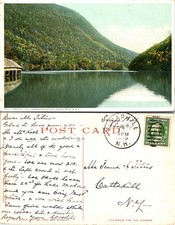 Profile Lake, Franconia Notch, White Mts. NH Postcards used 54204 picture