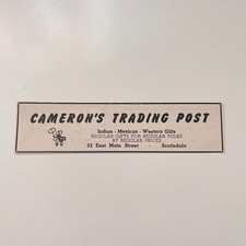 Cameron's Trading Post Indian Mexican Western Gifts 1955 AZ Ad SAK1-M20 picture