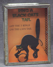 Vintage Halloween Ring A Black Cats Tail Game Bethany Lowe Designs picture