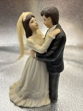 Vintage 1992 Lefton China Bride & Groom Figurines/Wedding Cake Toppers picture