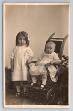 Little Girl, Baby, Studio Photo, Real Photo, RPPC, Vintage Postcard picture