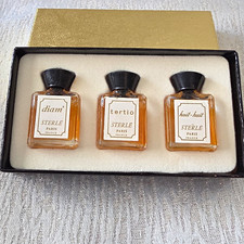 RARE Vintage Paris France Perfume Miniatures Set 3pc Box diami tertio huit-huit picture