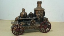 Vintage Fire Fighting Steam Engine 1974 Banthrico Inc Chicago Coin Bank picture