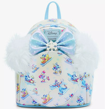 Loungefly Mini Backpack: Disney Mickey & Friends Winter Wonderland Ear Headband picture
