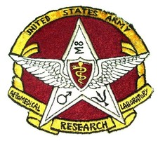 ORIGINAL 1960's JAPANESE MADE U.S. ARMY AEROMEDICAL RESEARCH LAB POCKET PATCH picture