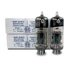6N6P (6H6П) NOS Vacuum Tubes, NEVZ, Amplitrex Tested and Matched Pair, Aud picture