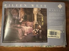Vintage vintage Eileen West by Martex Queen Fitted Sheet Victorian Tapestry  NOS picture