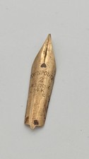 Vintage Twinpoint No. 2 14K Gold Fountain Pen Nib New York Replacement Part picture