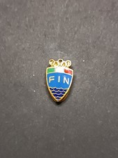 FIN Italian Federation Swimming Enamel Metal FIN Brooch Italy picture