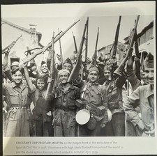 Book Clipping Photo Republican Militia Spanish Civil War 1936 picture