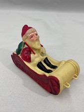 Vintage Celluloid Santa in Sleigh Japan Christmas 1930's picture