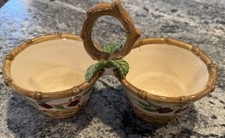 Vintage Apple Theme Condiment Server Dish picture