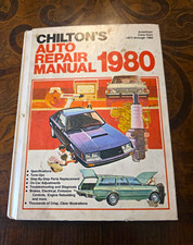 Chilton's Auto Repair Manual 1980 American Cars 1973-1980 Hardcover  picture
