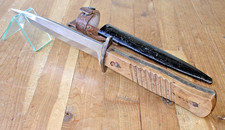 VTG WW1 WW2 GOTTLIEB HAMMESFAHR SOLINGEN FIGHTING TRENCH KNIFE GERMANY +SCABBARD picture